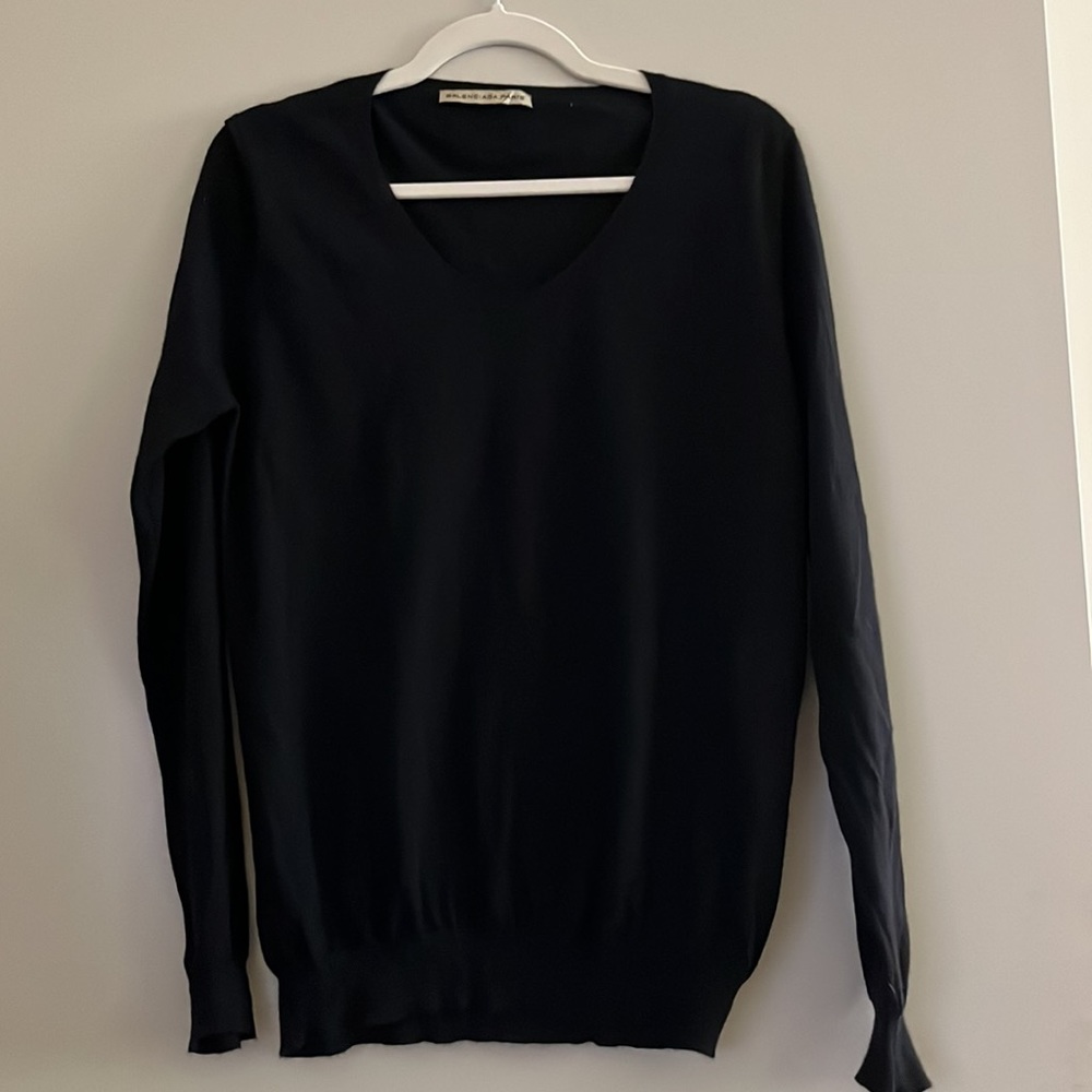 Balenciaga light knit black sweater